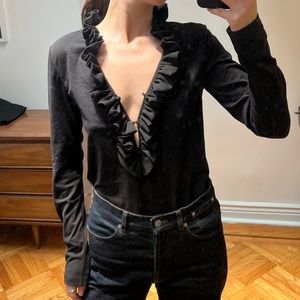 Giorgio Armani ruffle top